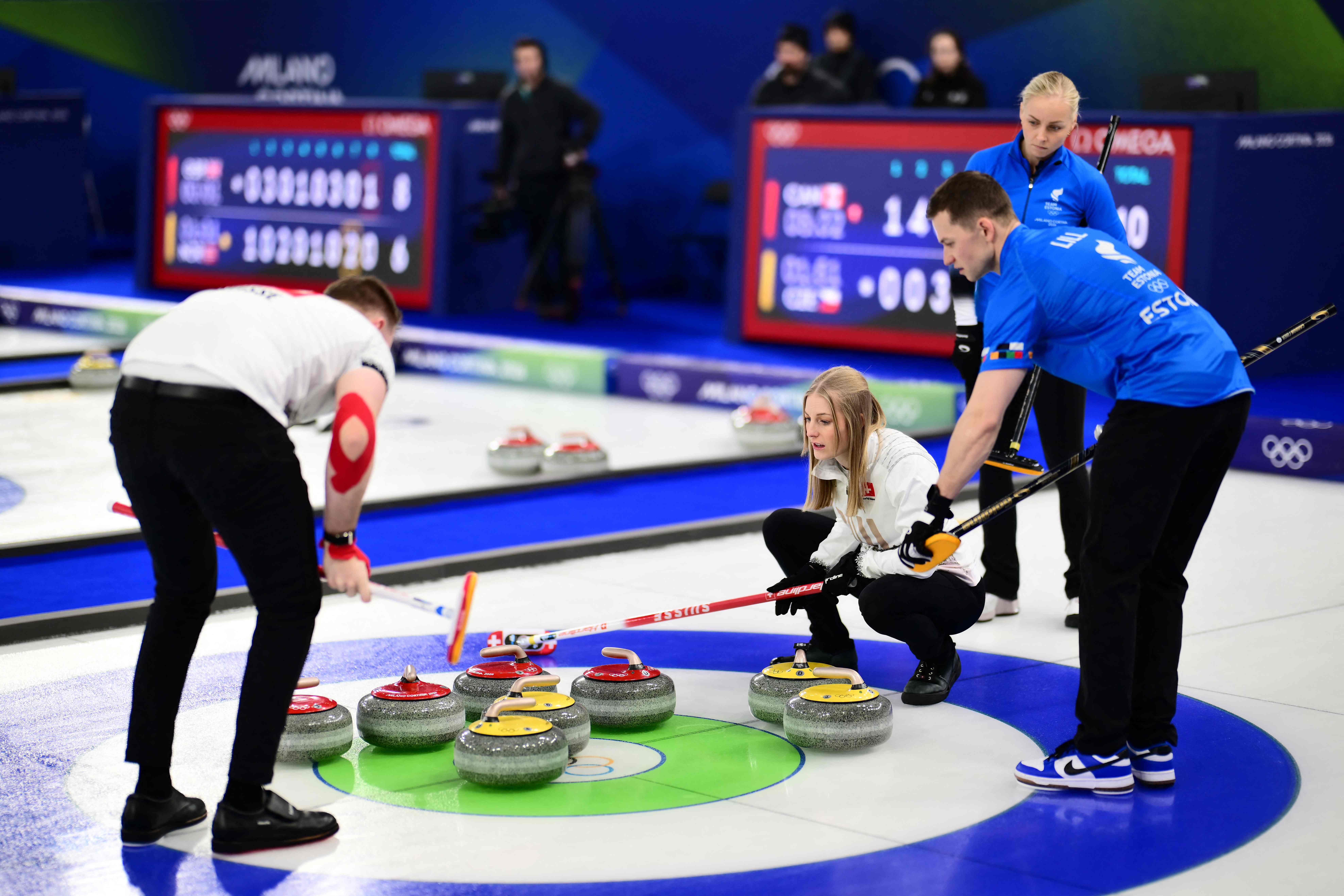 米兰冬奥赛事揭幕 冰壶混双率先开打