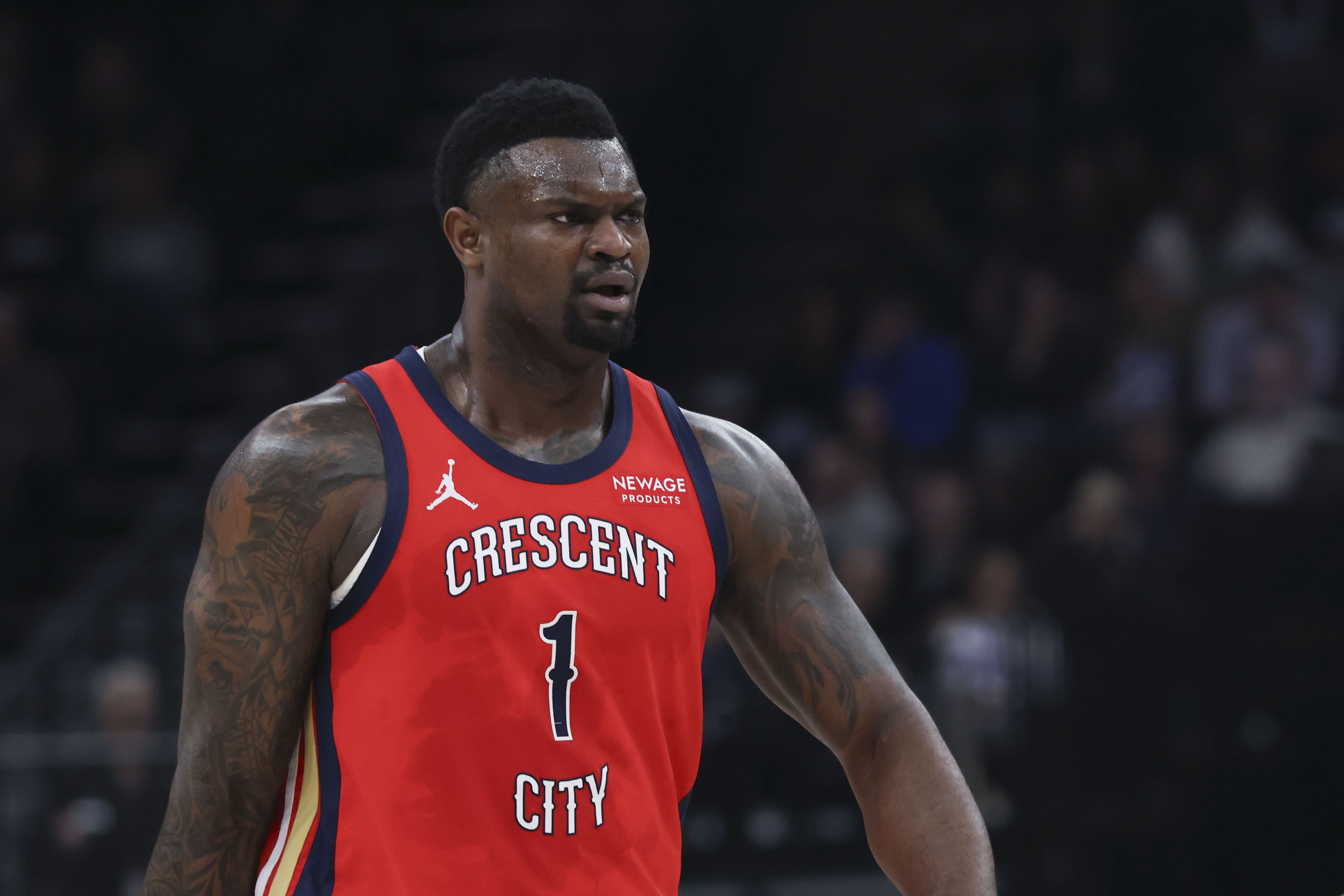 体育赛事-高效表现但出现关键失误！锡安10中7&amp;罚球9中7 砍下21分5板2帽